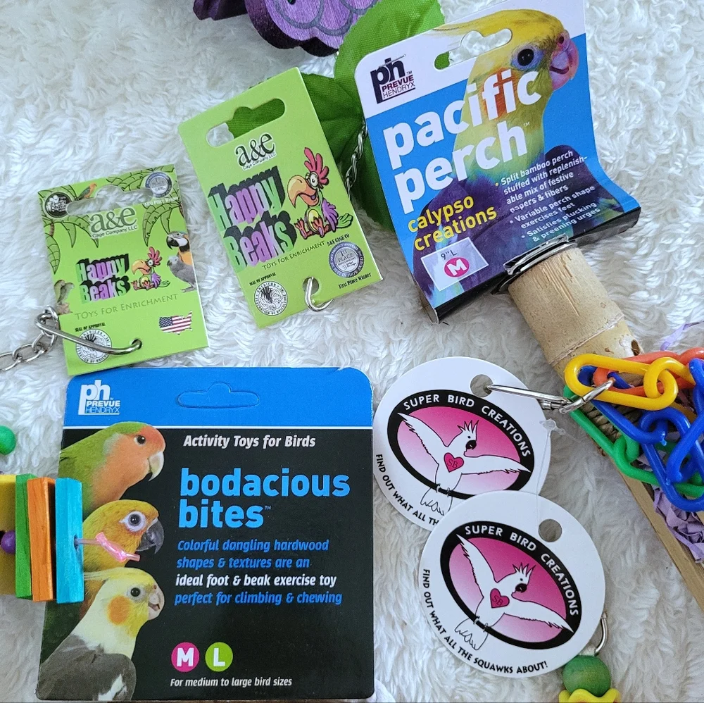 ✨️HP 5X✨️ BIRD🐦 Toys for Medium Sized Pet Parrots🦜 - NWT